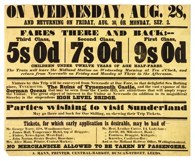 Lot 190 - Bell (John). Account of Queen Victoria passing through Newcastle upon Tyne, 1849, circa 1850