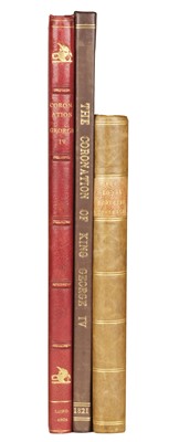 Lot 186 - George IV. A Brief Account of the Coronation of his Majesty, 1821