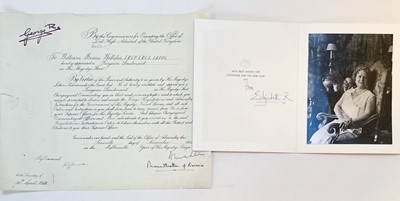 Lot 276 - Elizabeth (1900-2002). Christmas and New Year card signed, 'Elizabeth R', 1972