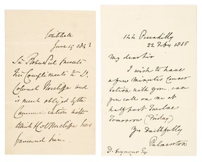 Lot 371 - Victorian Autographs. An assorted collection of 40 Autograph Letters and signatures