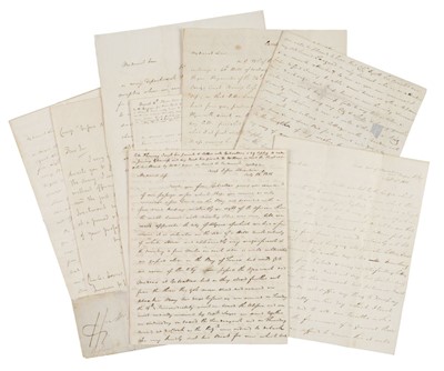 Lot 282 - Napoleonic Wars – Eygpt. 5 Autograph Letters Signed, from Charles Lewis Parker, 18 July-9 Oct, 1801