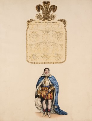 Lot 187 - Ceremonial of the Coronation of His Most Sacred Majesty King George IV. A pair of plates