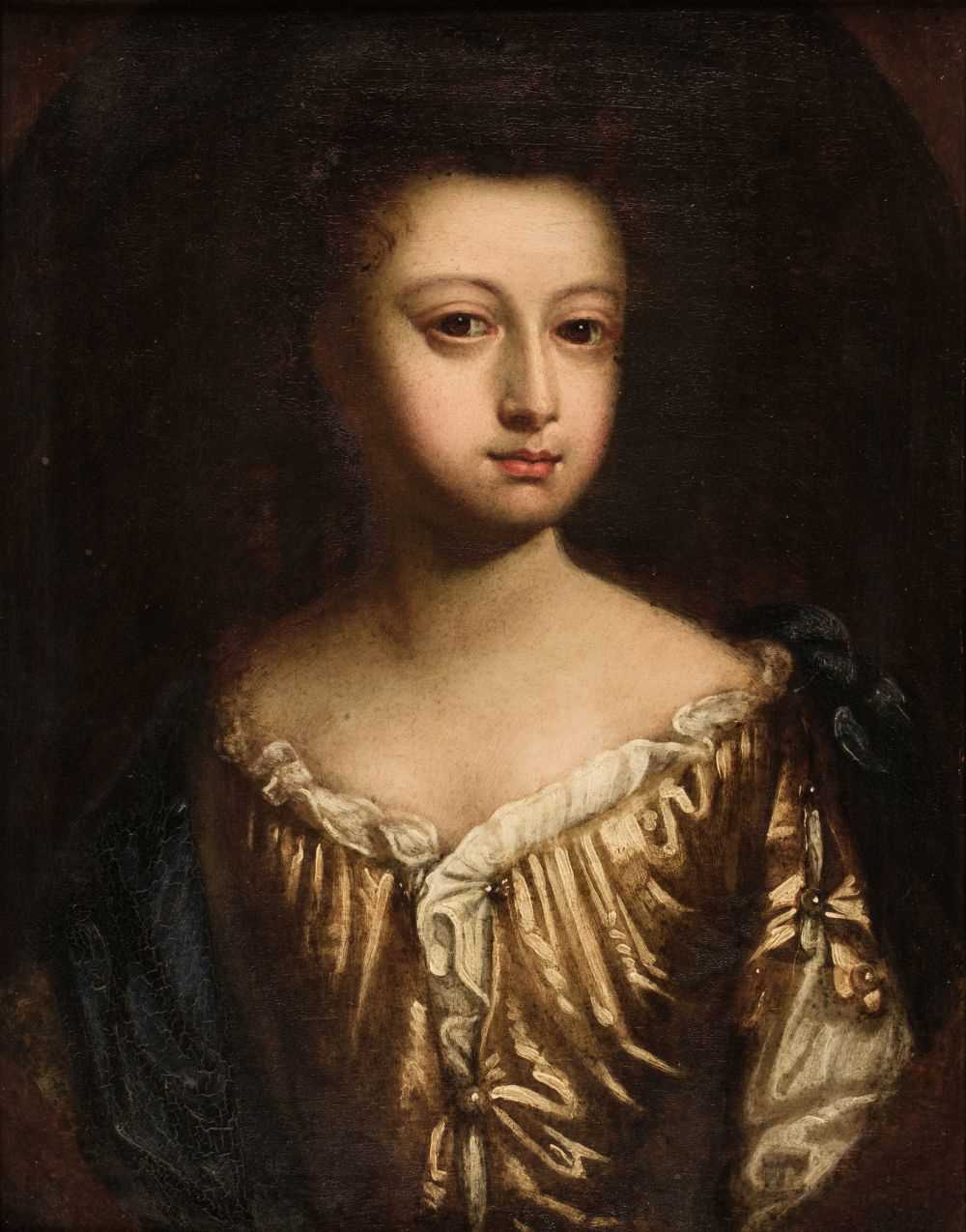 Lot 5 - Kneller (Godfrey, 1646-1723, follower of). Oval portrait of a young lady