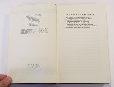 Lot 972 - Tolkien (J.R.R.) Lord of the rings 3 volumes mixed impressions 500-800
