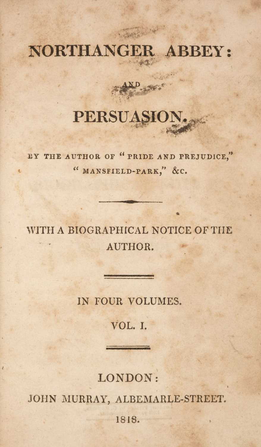 Lot 585 - Austen, Jane. Northanger Abbey: and Persuasion, 1818