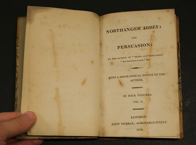 Lot 585 - Austen, Jane. Northanger Abbey: and Persuasion, 1818