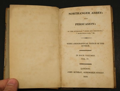Lot 585 - Austen, Jane. Northanger Abbey: and Persuasion, 1818
