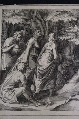 Lot 28 - Alberti (Cherubino). The Israelites fleeing Egypt, after Polidoro da Caravaggio, 1576