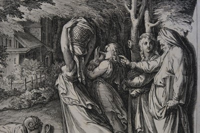 Lot 28 - Alberti (Cherubino). The Israelites fleeing Egypt, after Polidoro da Caravaggio, 1576
