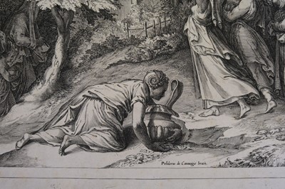 Lot 28 - Alberti (Cherubino). The Israelites fleeing Egypt, after Polidoro da Caravaggio, 1576