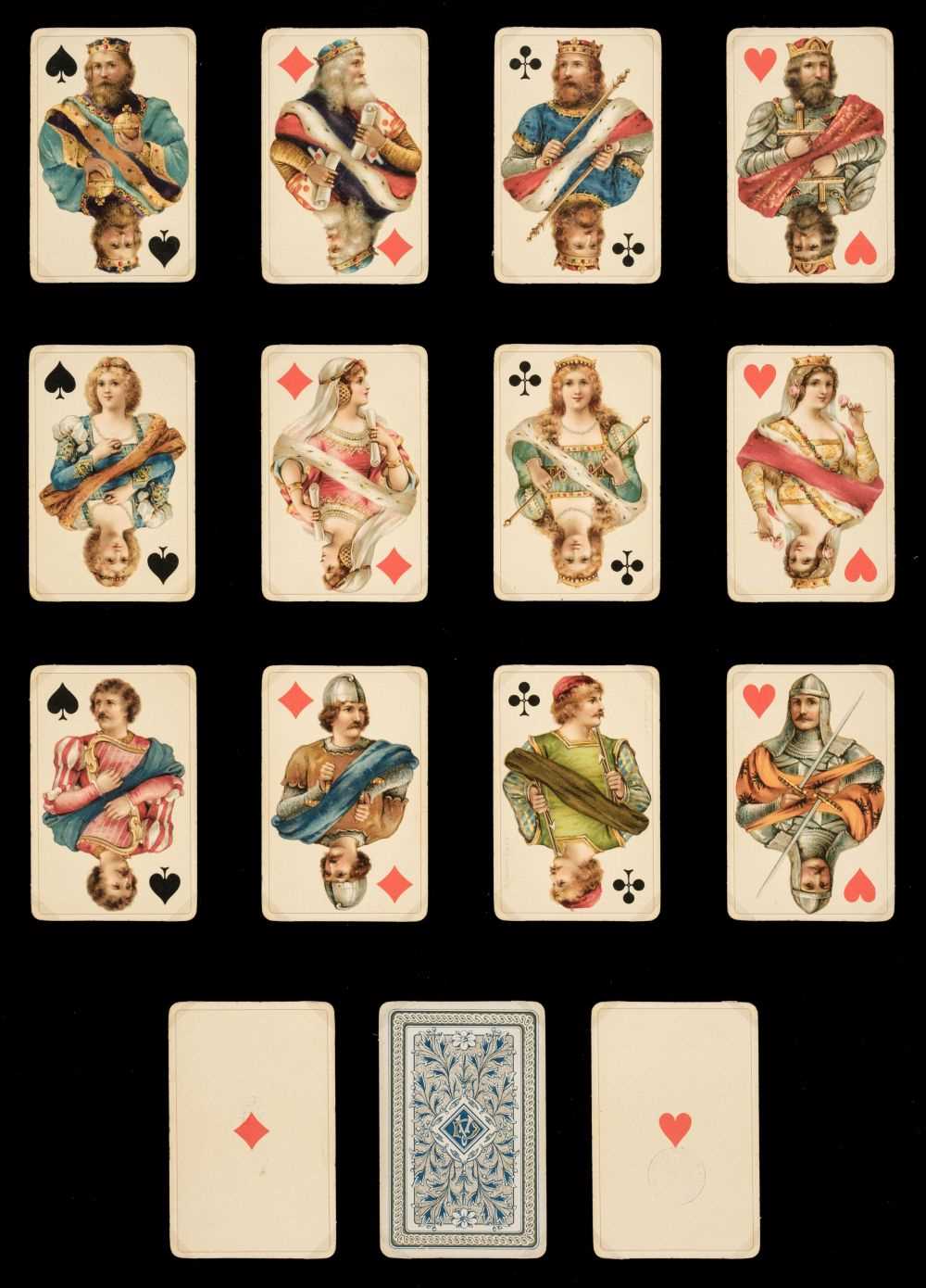 Lot 249 - German playing cards. Luxus Club-Karte Whist Nr.100, B. Dondorf, for D. Voigt, c. 1906, & 5 others