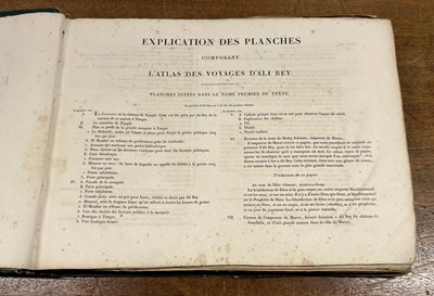 Lot 2 - Bey (Ali). Explication des planches composant L'Atlas, atlas volume only, 1814