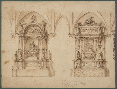 Lot 20 - Orsi (Tranquillo, 1771-1845). Design for a Tomb