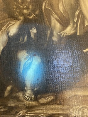 Lot 2 - Barrocci (Federico, 1535-1612). Aeneas Fleeing Troy, oil on canvas