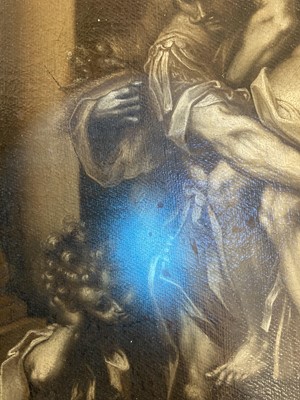 Lot 2 - Barrocci (Federico, 1535-1612). Aeneas Fleeing Troy, oil on canvas