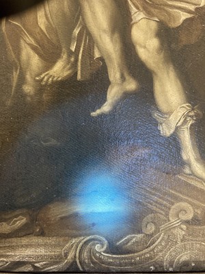 Lot 2 - Barrocci (Federico, 1535-1612). Aeneas Fleeing Troy, oil on canvas