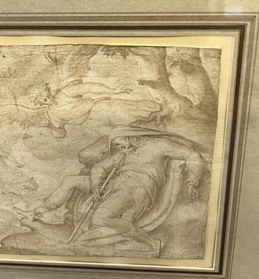 Lot 14 - A. van Blocklandt (1532-1583). The Dream of Jacob, circa 1570, pen and ink and wash