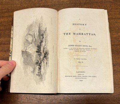 Lot 6 - Duff (James Grant). A History of the Mahrattas, 3 vols., 1826