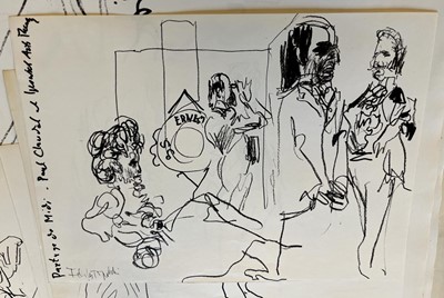 Lot 226 - Topolski (Feliks, 1907-1989). Five original drawings
