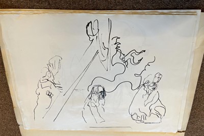 Lot 226 - Topolski (Feliks, 1907-1989). Five original drawings