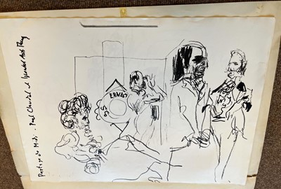 Lot 226 - Topolski (Feliks, 1907-1989). Five original drawings