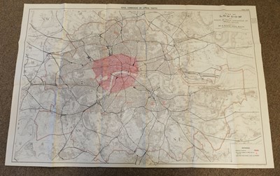 Lot 113 - London & its Environs. A collection of 28 maps of London, late 19th and early 20th century