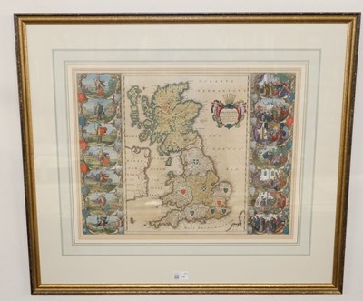 Lot 73 - British Isles. Blaeu (Johannes), Britannia prout divisa suit temporibus Anglo-Saxonum.., circa 1648