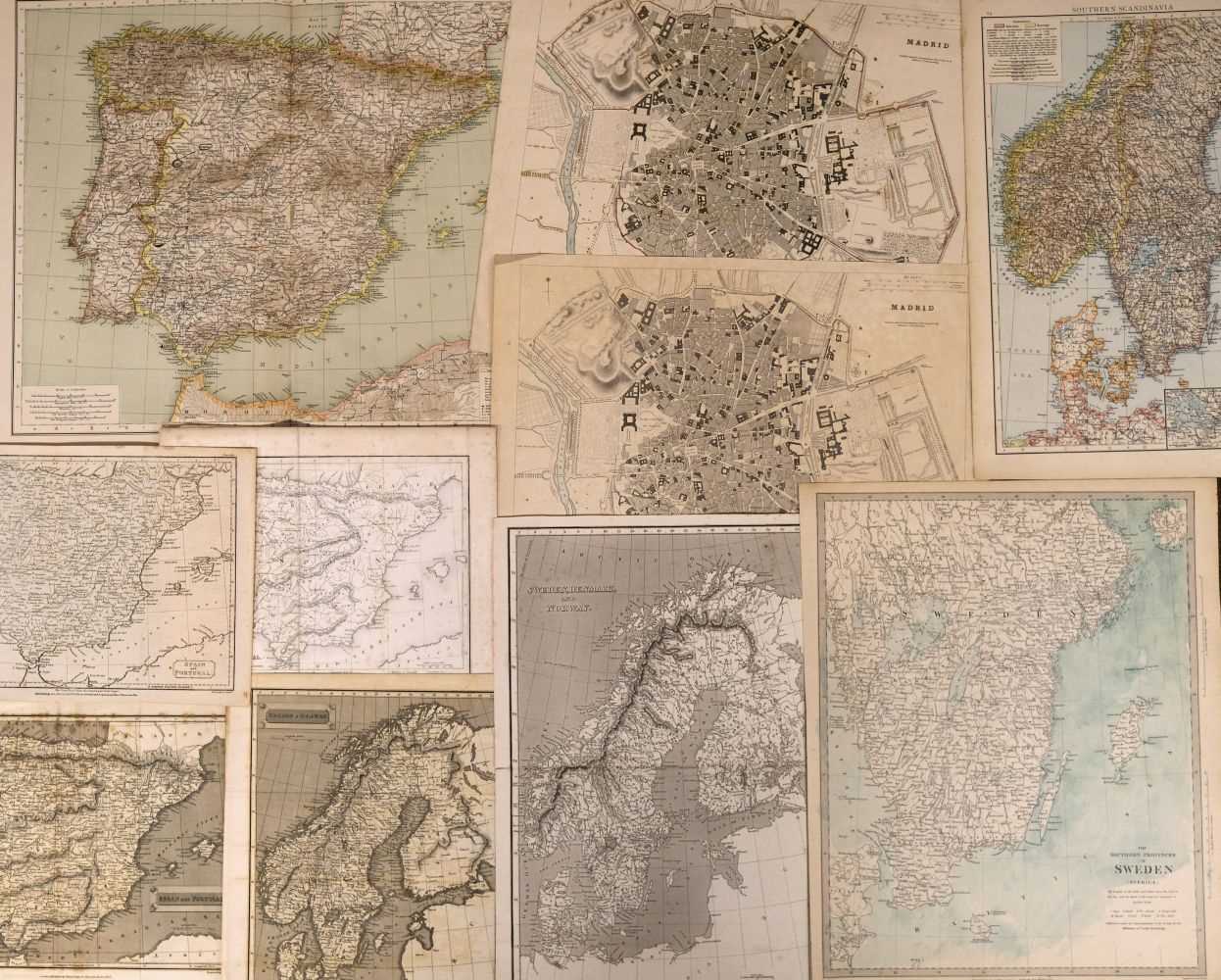 Lot 102 - Foreign Maps. A collection of approximately 200 Foreign maps, mostly 19th century