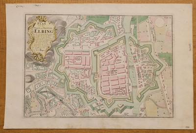 Lot 131 - Poland. A collection of 12 town and city plans, mostly 18th century