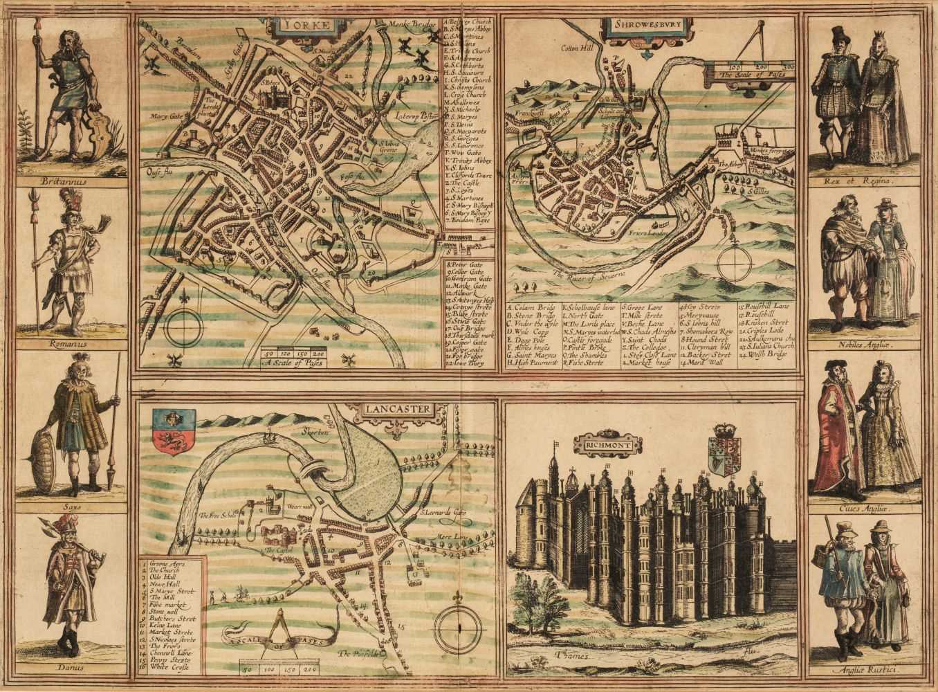 Lot 70 - Braun (Georg & Hogenberg Franz). Yorke, Shrowesbury, Lancaster [and] Richmont, [1618 or later]