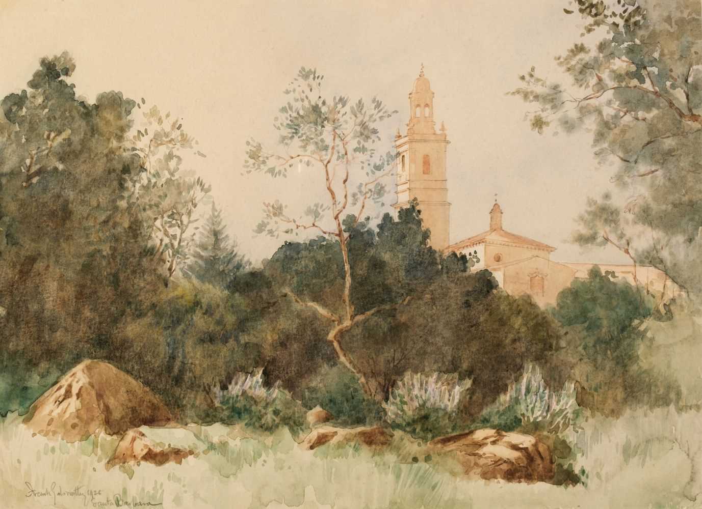 Lot 167 - Galsworthy (Frank, 1863-1959). At Santa Barbara, California, 1928
