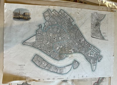 Lot 21 - Foreign Maps. A mixed collection of approximately 100 Maps, 17th - 19th century