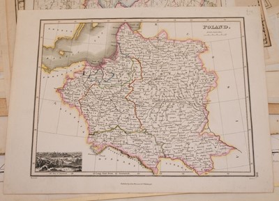 Lot 22 - Foreign Maps. A mixed collection of approximately 200 maps, 17th - 19th century