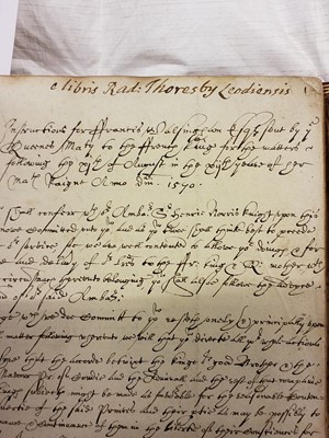 Lot 27 - Walsingham (Francis, c. 1532-1590). Copy Letterbook from his Embassy to France, 1570-1572