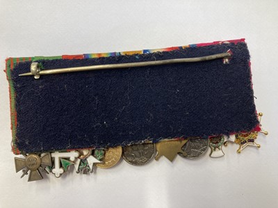 Lot 49 - Miniature medals attributed to Lieutenant General Sir B. Burnett-Hitchcock, K.C.B., D.S.O.