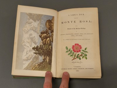 Lot 12 - Cole (Eliza). A Lady's Tour Round Monte Rosa, 1st edition, 1859