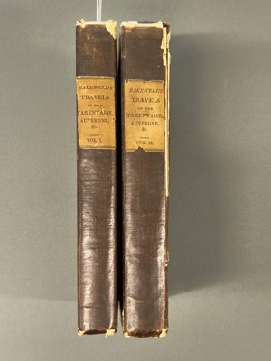 Lot 3 - Bakewell (Robert). Travels, comprising observations made during a residence in the Tarentaise, 2 vols, 1st ed, 1823