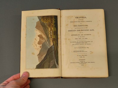 Lot 3 - Bakewell (Robert). Travels, comprising observations made during a residence in the Tarentaise, 2 vols, 1st ed, 1823
