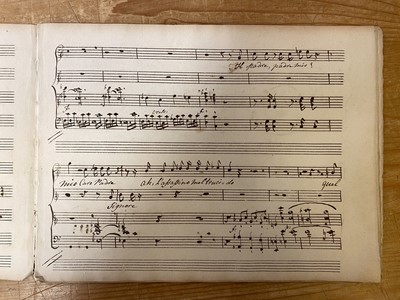 Lot 340 - Mozart (Wolfgang Amadeus). Duetto, con Recitativo nell’Don Giovanni, c. 1790
