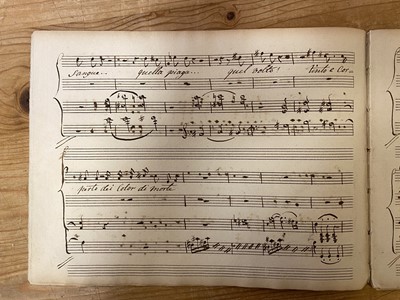 Lot 340 - Mozart (Wolfgang Amadeus). Duetto, con Recitativo nell’Don Giovanni, c. 1790