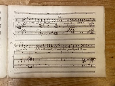 Lot 340 - Mozart (Wolfgang Amadeus). Duetto, con Recitativo nell’Don Giovanni, c. 1790