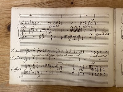 Lot 340 - Mozart (Wolfgang Amadeus). Duetto, con Recitativo nell’Don Giovanni, c. 1790