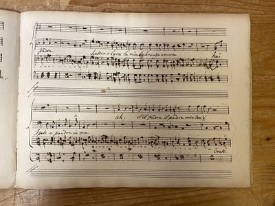 Lot 340 - Mozart (Wolfgang Amadeus). Duetto, con Recitativo nell’Don Giovanni, c. 1790