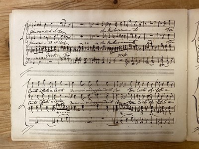 Lot 340 - Mozart (Wolfgang Amadeus). Duetto, con Recitativo nell’Don Giovanni, c. 1790
