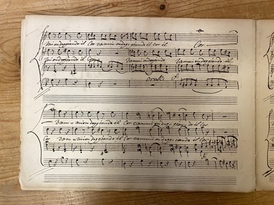 Lot 340 - Mozart (Wolfgang Amadeus). Duetto, con Recitativo nell’Don Giovanni, c. 1790