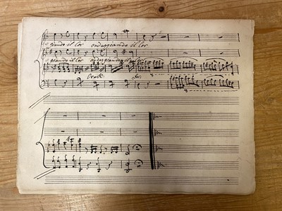 Lot 340 - Mozart (Wolfgang Amadeus). Duetto, con Recitativo nell’Don Giovanni, c. 1790