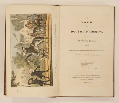 Lot 356 - Williams (Charles, and William Read, illustrators). The Tour of Doctor Prosody, 1st edition, 1821