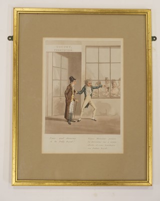Lot 216 - Cruikshank (George). The Hombourg Waltz, with Characteristic Sketches of Family Dancing! 1818