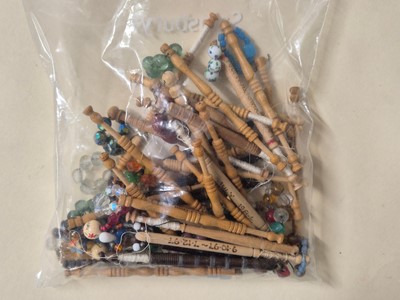 Lot 356 - Lace bobbins. A large collection of lace-making bobbins, 19th-20th century