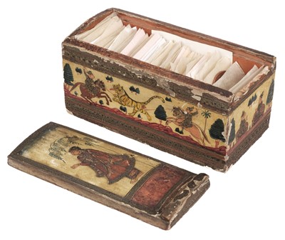 Lot 350 - Indian playing cards. Mogul Ganjifa, probably Andhra Pradesh/Dekkan, India, circa 1870